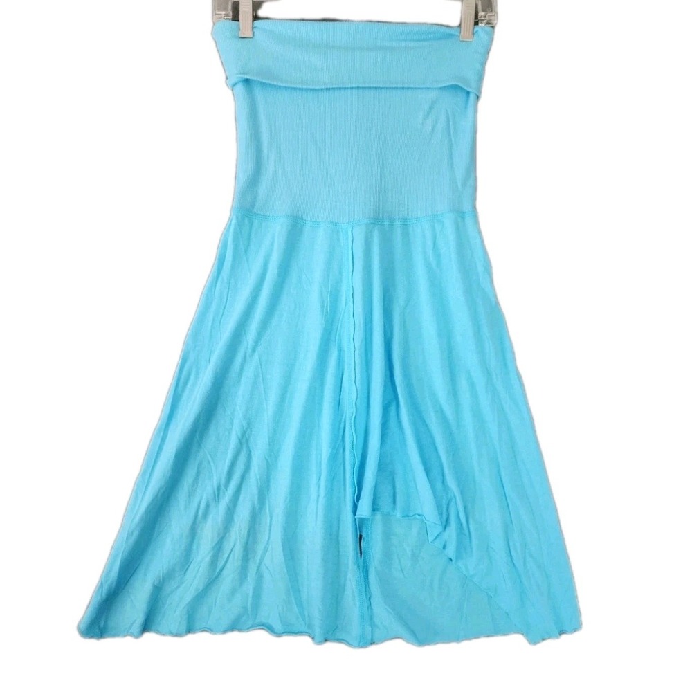 Hard Tail Forever Y2K Skirt Womens Large Fold Over Asymmetrical Yoga Blue Flowy